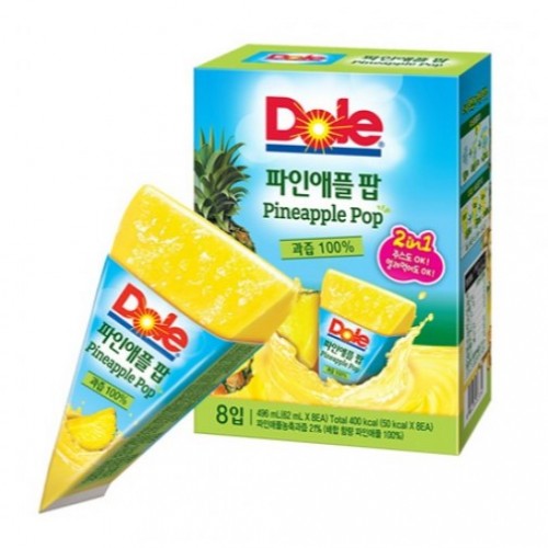DOLE - FRUIT POP 果汁冰 (菠萝汁100%) 62ml x8pcs