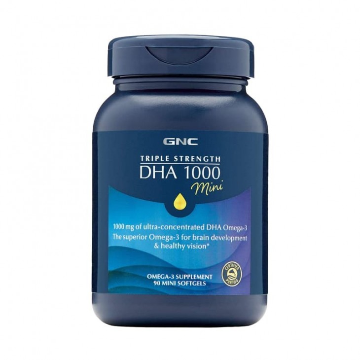 美國 GNC 三倍力量DHA1000膳食補充劑 90粒