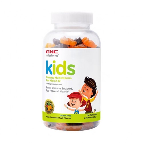美國 GNC 兒童鈣維生素軟糖 120粒