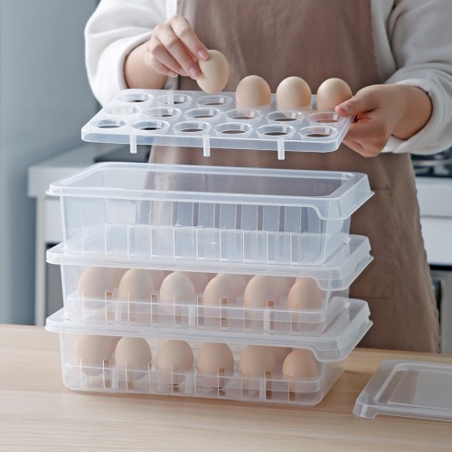 日式雪櫃收納盒 (雞蛋, 餃子, 蔬果均適用)