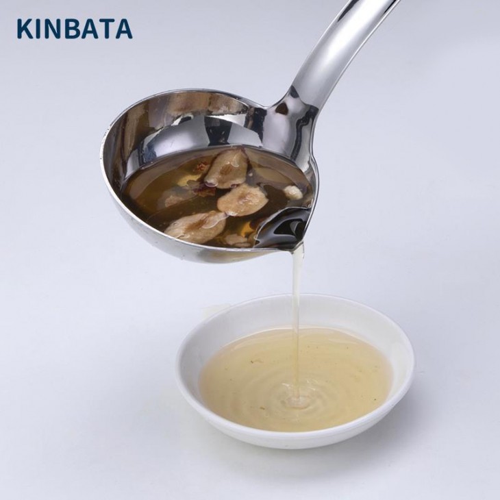 日本KINBATA不銹鋼油湯分離濾湯勺