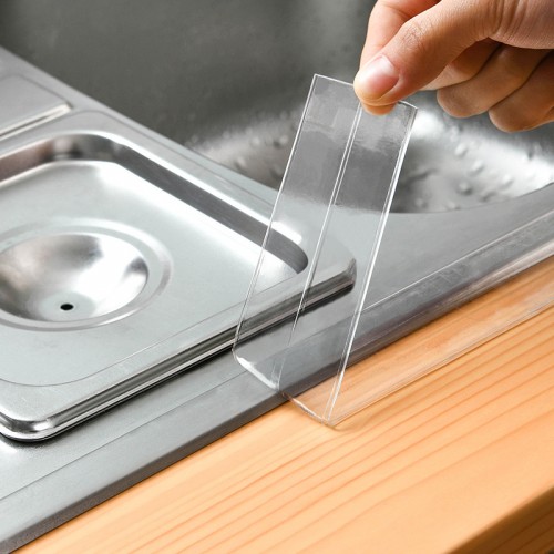 日本SP SAUCE廚房浴室透明防水防霉貼 (3.8cm x3.2m)