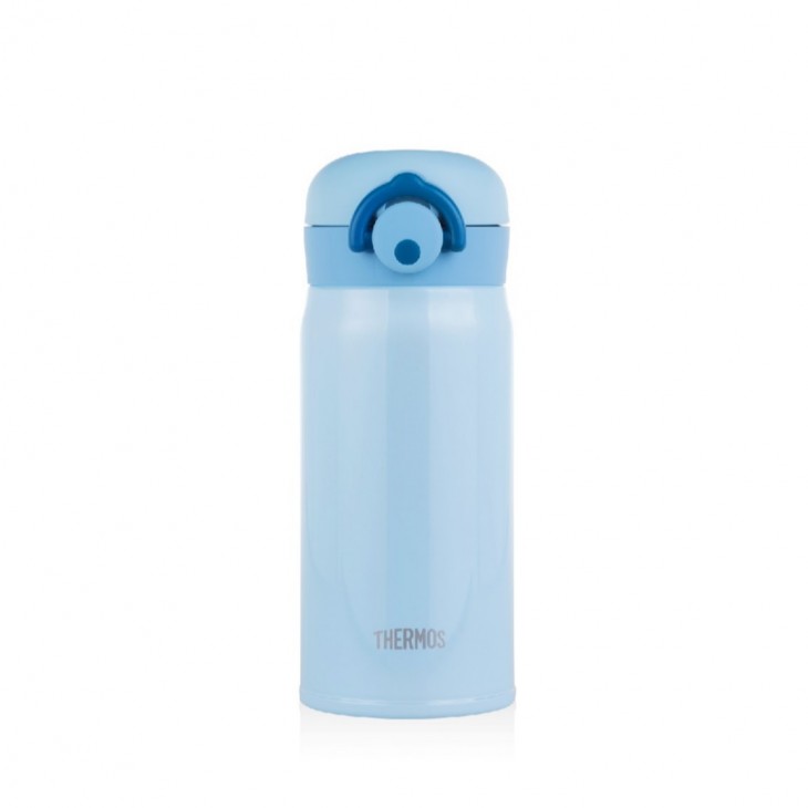 THERMOS 350毫升真空保溫瓶 (粉藍) 超輕