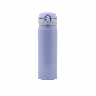 THERMOS 500毫升真空保溫瓶 (霧粉藍) 超輕