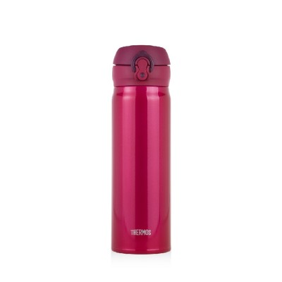 THERMOS 500毫升真空保溫瓶 (酒紅) 超輕