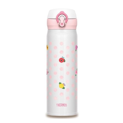 THERMOS 500毫升真空保溫瓶 (圓點碎花) 超輕