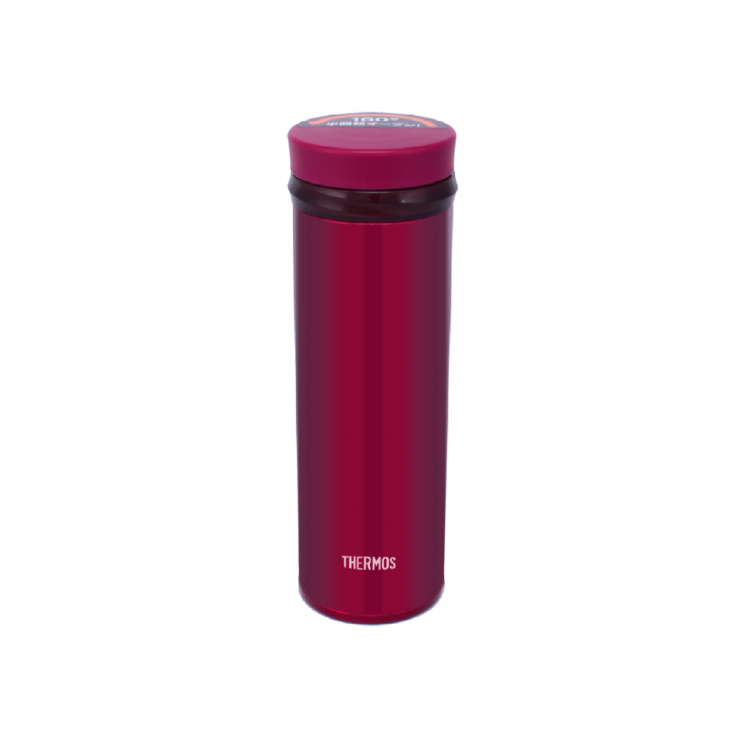 THERMOS 350毫升真空保溫瓶 (金屬紅) 超輕