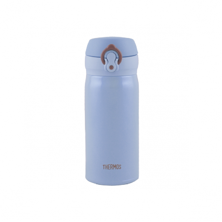 THERMOS 350毫升真空保溫瓶 (粉藍) 超輕