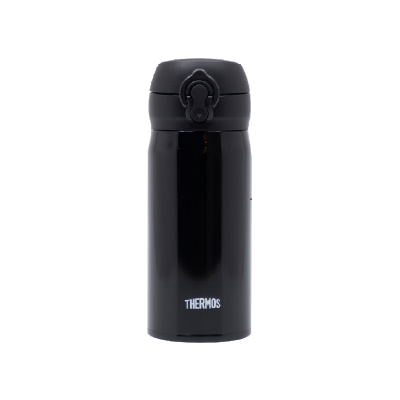 THERMOS 350毫升真空保溫瓶 (亮黑色) 超輕