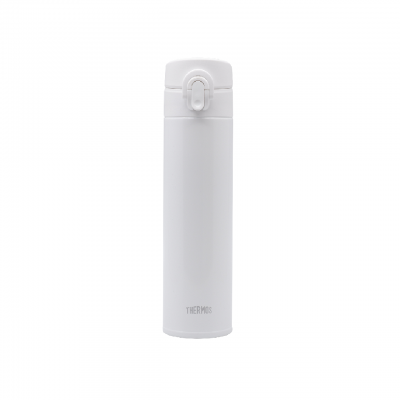 THERMOS 400毫升真空保溫瓶 (光面白) 超輕