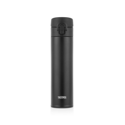 THERMOS 400毫升真空保溫瓶 (啞黑) 超輕