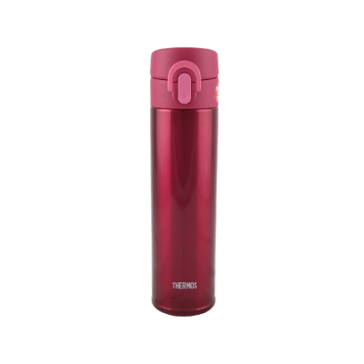 THERMOS 400毫升真空保溫瓶 (金屬紅) 超輕