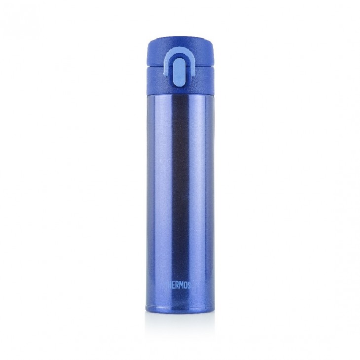 THERMOS 400毫升真空保溫瓶 (藍色) 超輕
