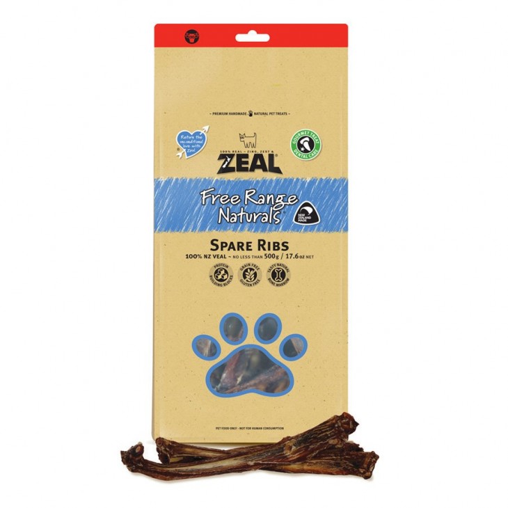 Zeal - 紐西蘭牛仔肋骨 500g (狗零食)