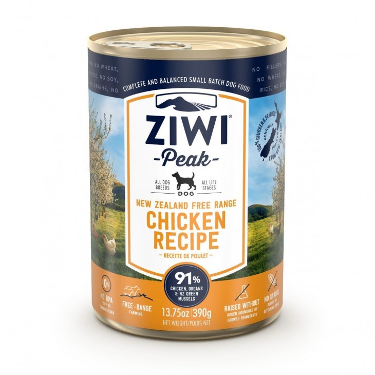 Ziwipeak - 鮮肉狗罐頭 (放養雞肉配方) 390g (狗濕糧)