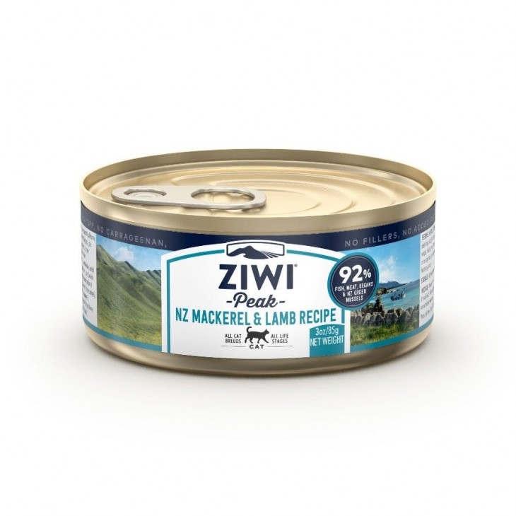 Ziwipeak - 鮮肉貓罐頭 (鯖魚及羊肉配方) 85g (貓濕糧)