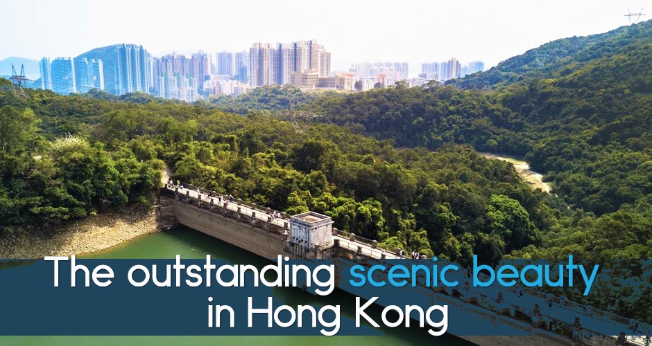 The outstanding scenic beauty in Hong Kong