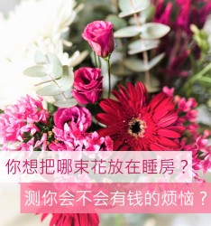 你想把哪束花放在睡房？测你会不会有钱的烦恼?