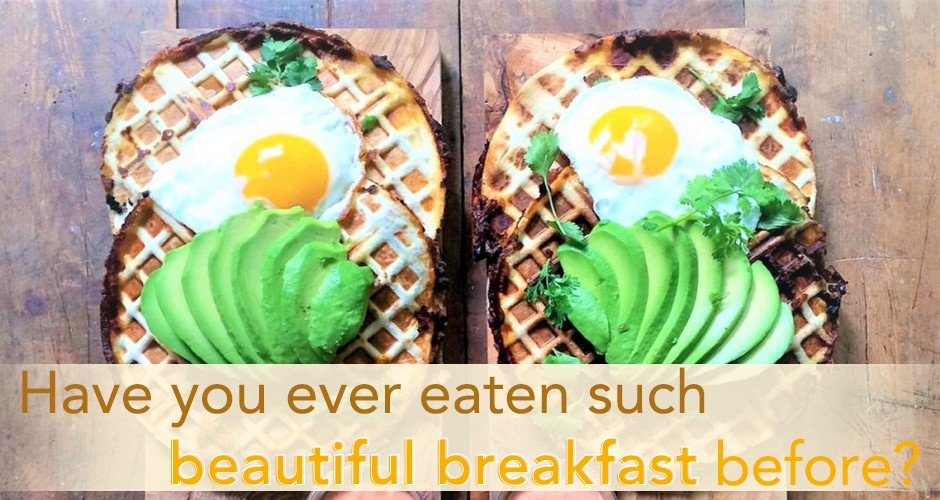 Have you ever eaten such beautiful breakfast before?