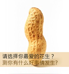 请选择你最爱的花生？测你有什么好事情发生?